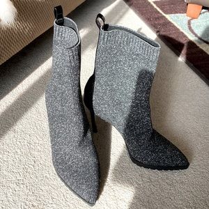 Metallic sparkled booties🪩